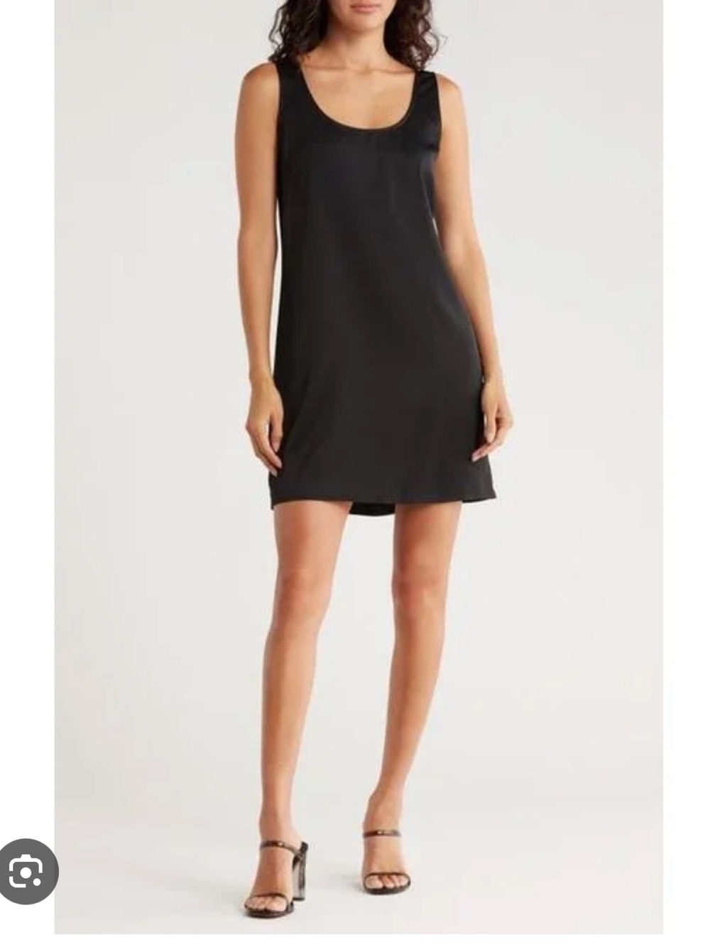 EUC Wayf Satin Slip Tank Dress